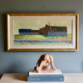 Load image into Gallery viewer, Mid Century Original Vintage Farmhouse Oil Painting from Sweden
