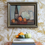 Mid Century Vintage Kitchen Still Life Painting from Sweden