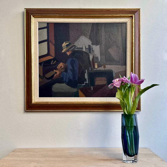 Original Vintage Oil Painting By T Ahlm Sweden