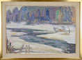 Load image into Gallery viewer, Mid Century Vintage Winterscape From Sweden by O Axelsson
