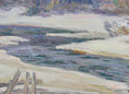 Load image into Gallery viewer, Mid Century Vintage Winterscape From Sweden by O Axelsson
