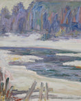 Load image into Gallery viewer, Mid Century Vintage Winterscape From Sweden by O Axelsson
