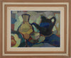 Striking Mid Century Still Life Oil Painting F Holmgren Sweden