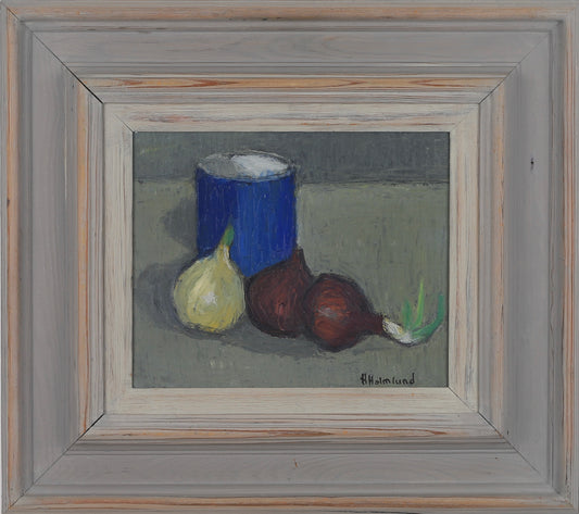 Vintage Art Room Oil Painting Kitchen Still Life From Sweden