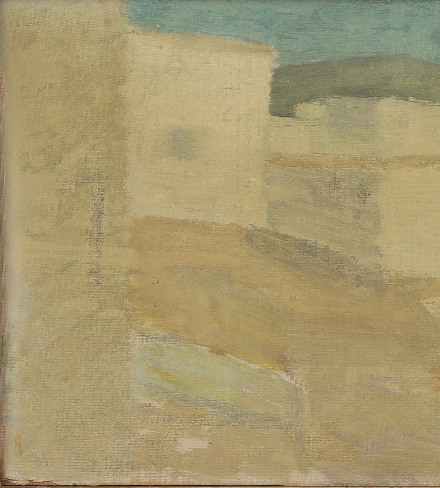 Mid Century Original Landscape Oil Painting Sweden