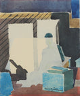 Load image into Gallery viewer, Vintage Art Room Original Interior Oil Painting from Sweden
