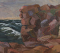 Load image into Gallery viewer, Vintage Coastal Painting by O Schalin from Sweden 1955
