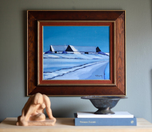 Vintage Art Original Oil Painting From Sweden by Johansson