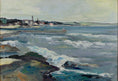 Load image into Gallery viewer, Mid Century Vintage Art Coastal Oil Painting from Sweden
