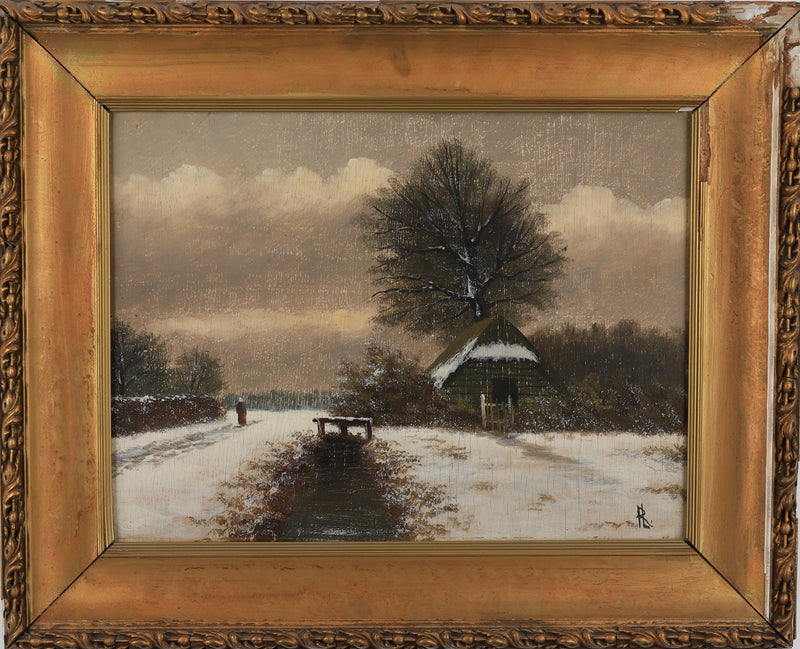 Farmhouse Oil Painting From Sweden