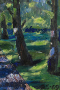 Load image into Gallery viewer, Mid Century Vintage Landscape Oil Painting From Sweden 1969
