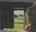 Load image into Gallery viewer, Vintage Farm Oil Painting by T Nilsson from Sweden
