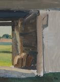 Load image into Gallery viewer, Vintage Farm Oil Painting by T Nilsson from Sweden
