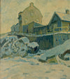 Original Winterscape Oil Painting From Sweden