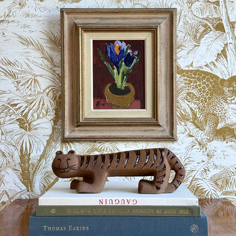 Vintage Mid Century Still Life of Crocuses From Sweden