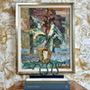 Vintage Mid Century Still Life Oil Painting From Sweden