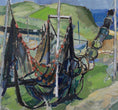 Load image into Gallery viewer, Vintage Art Room Coastal Mid Century Scene Oil Painting

