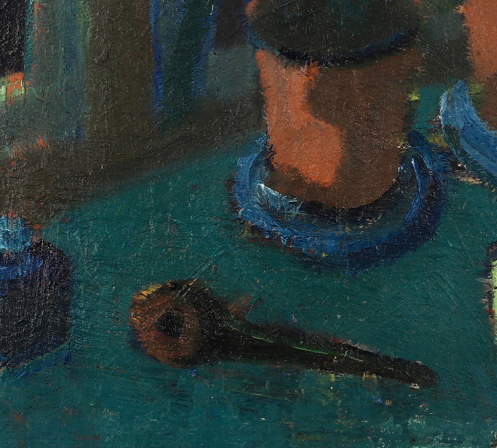 Original Still Life Oil Painting Vintage Mid Century Sweden