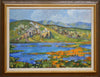 Mid Century Original Landscape Oil Painting From Sweden