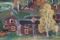 Load image into Gallery viewer, Vintage Mid Century Farm Painting Sweden
