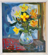 Colorful Mid Century Original Still Life Oil Painting From Sweden