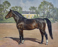 Load image into Gallery viewer, Vintage Art Original Horse Oil Painting From Sweden
