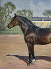 Vintage Art Original Horse Oil Painting From Sweden