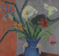 Load image into Gallery viewer, Original Still Life Floral Oil Painting Vintage Mid Century Sweden
