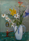 Striking Vintage Art Room Mid Century Still Life Oil Painting