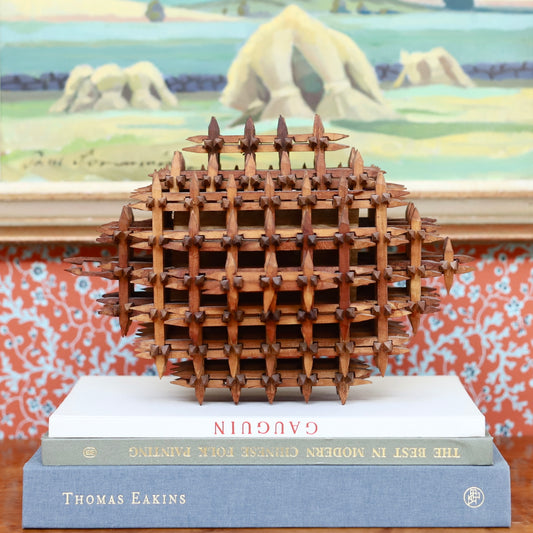 Vintage Tramp Art Crown of Thorns Box Sweden