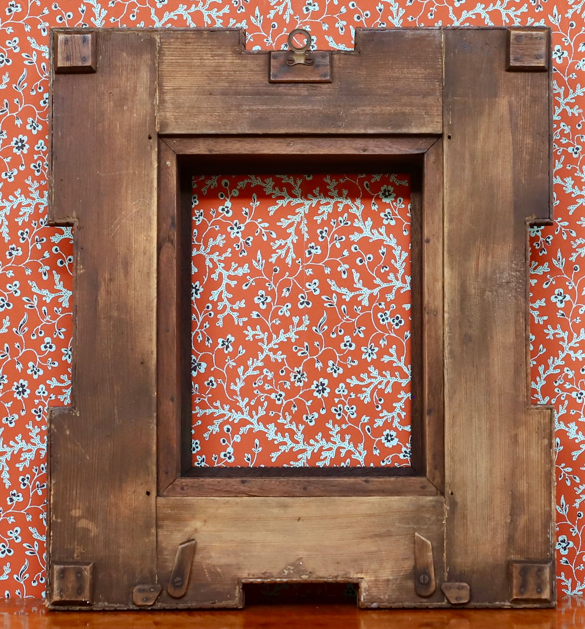 Magnificent Antique Tramp Art Frame