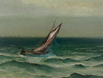 Original Sailboat Oil Painting From Sweden