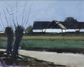 Load image into Gallery viewer, Original Vintage Mid Century Farmhouse Oil Painting Sweden
