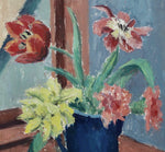 Vintage Mid Century Still Life of Tulips From Sweden