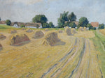 Vintage Mid Century Haystack Painting Sweden