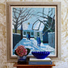 Mid Century Original Oil Painting From Sweden by K Christensen