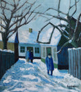 Load image into Gallery viewer, Mid Century Original Oil Painting From Sweden by K Christensen
