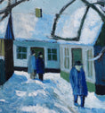 Load image into Gallery viewer, Mid Century Original Oil Painting From Sweden by K Christensen
