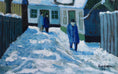Load image into Gallery viewer, Mid Century Original Oil Painting From Sweden by K Christensen
