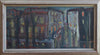 Mid Century Original Parisian Cityscape Oil Painting from Sweden