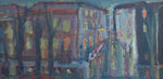 Mid Century Original Parisian Cityscape Oil Painting from Sweden