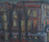 Mid Century Original Parisian Cityscape Oil Painting from Sweden