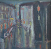 Mid Century Original Parisian Cityscape Oil Painting from Sweden