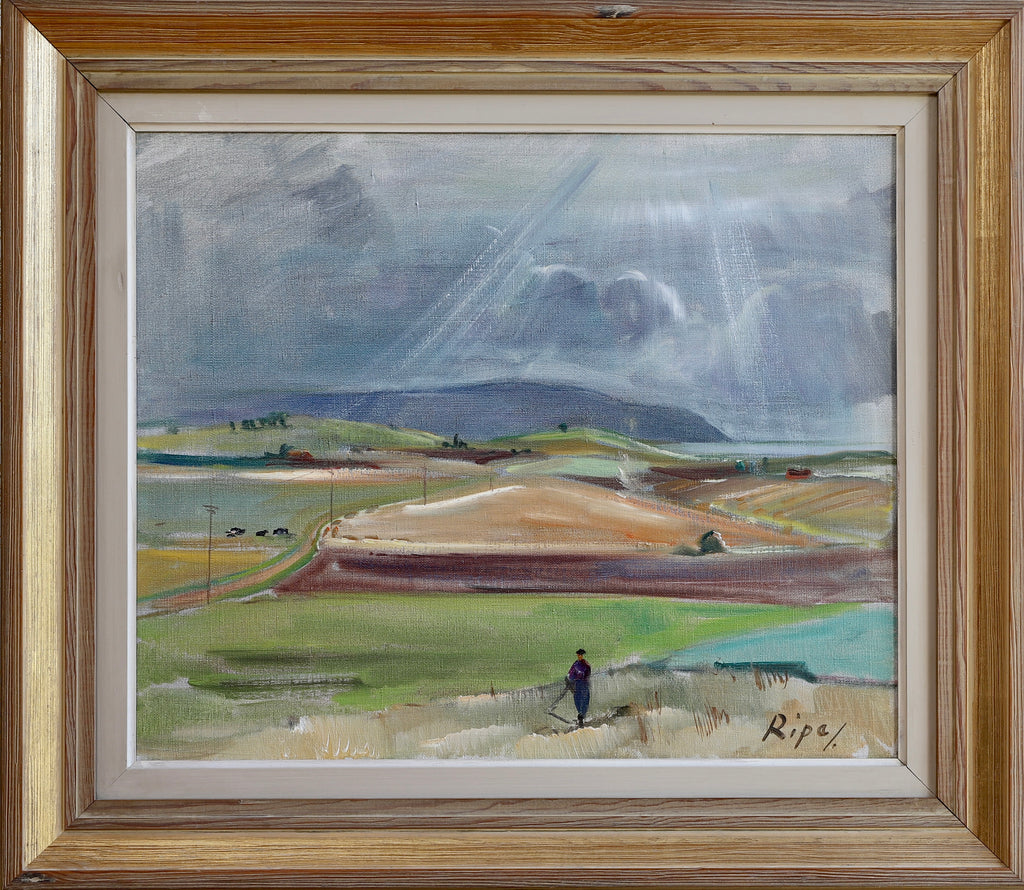 Vintage Original Landscape Oil Painting By H Ripa From Sweden