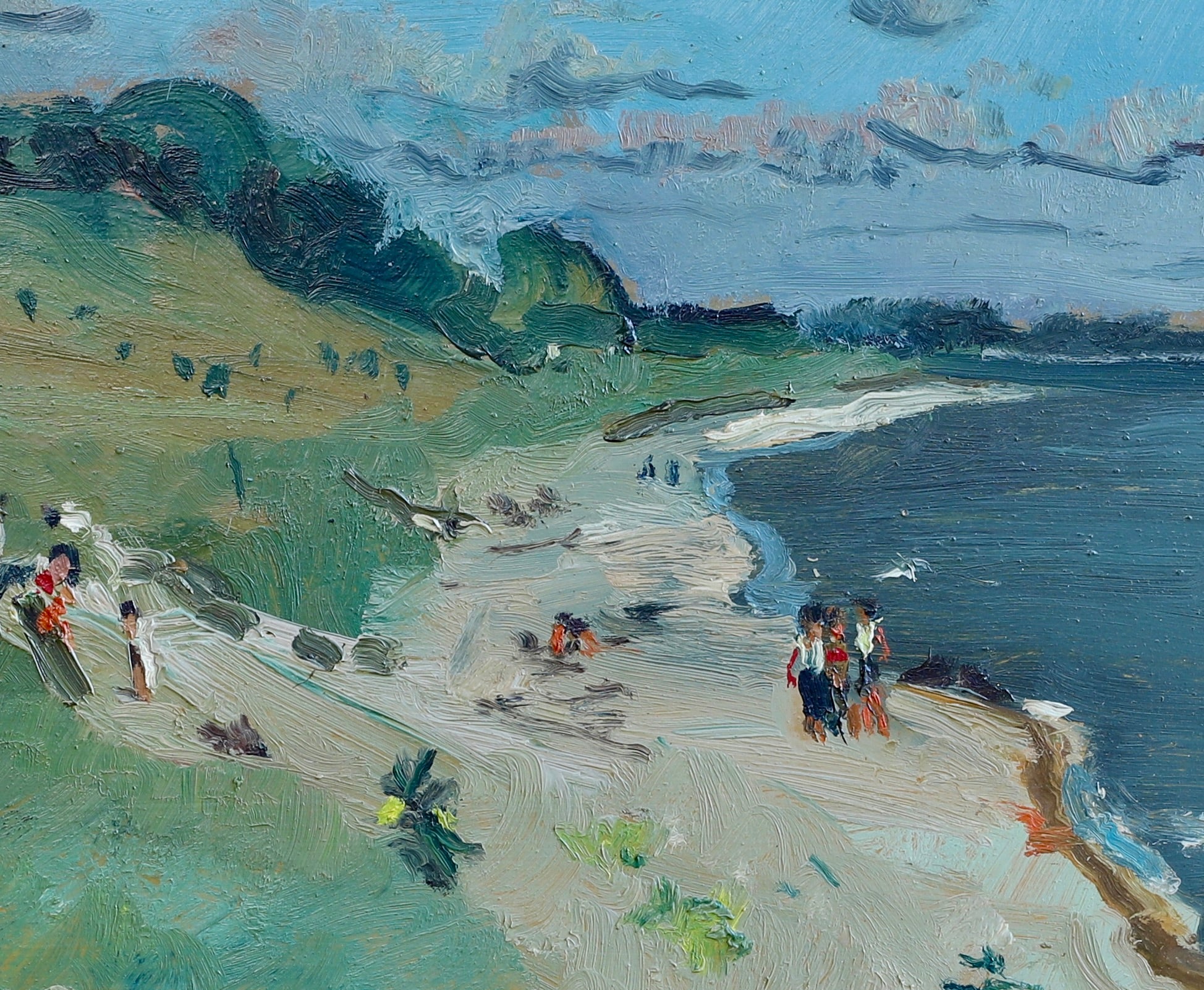 Vintage Art Original Oil Painting From Sweden by S Bengtsson