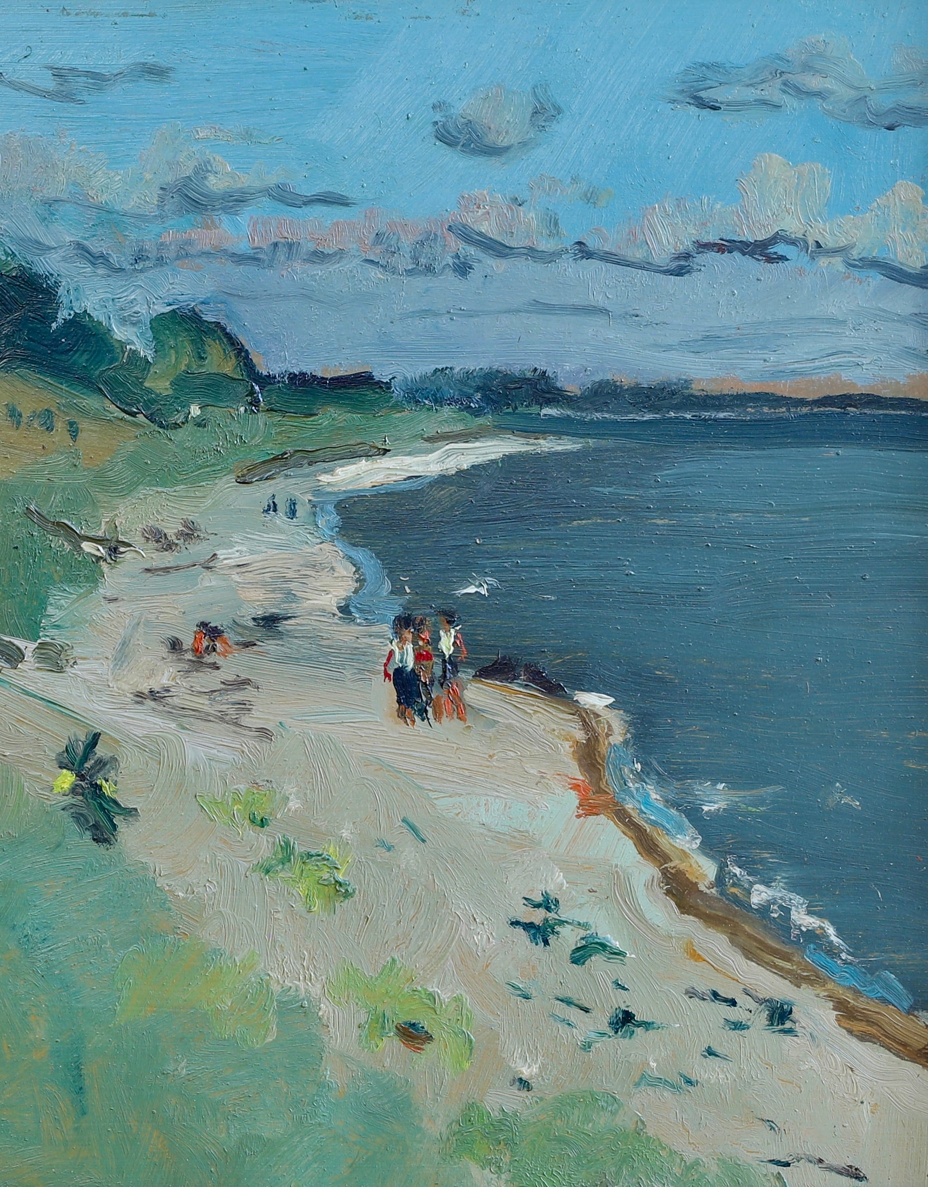 Vintage Art Original Oil Painting From Sweden by S Bengtsson