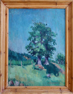 Striking Vintage Landscape Oil Painting From Sweden by E Jacobsson 1944