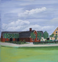 Load image into Gallery viewer, Original Antique Farmhouse Oil Painting from Sweden 1906
