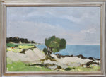 Mid Century Original Landscape Oil Painting From Sweden