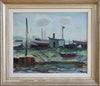 Mid Century Original Oil Painting From Sweden By Eskil Skans